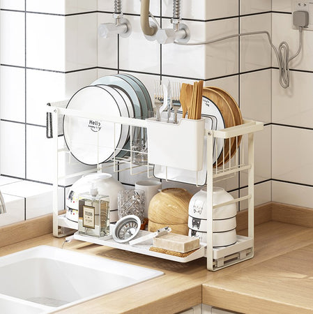 Two-tier Dish Drying Rack
